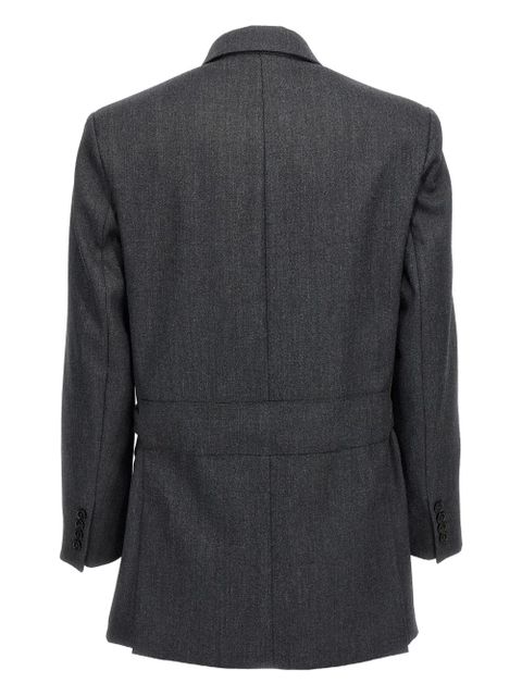 Max Mara peak-lapel double-breasted blazer - Grey - zdjęcie produktu nr 2