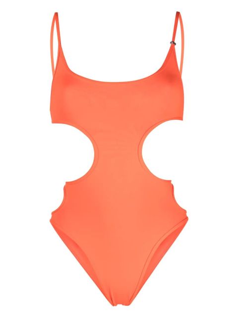 The Attico open-back cutout swimsuit - Orange - zdjęcie produktu nr 1