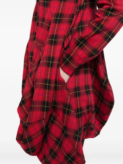 Comme Des Garçons plaid dress - Red