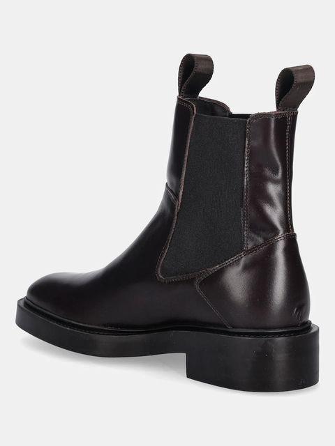 Gant sztyblety skórzane Fallwi damskie kolor brązowy na płaskim obcasie 31541129