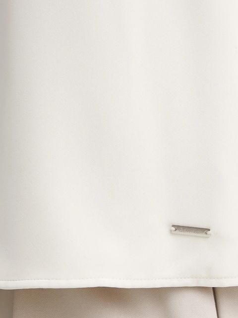 Calvin Klein bluzka damska kolor beżowy gładka LV044D164G