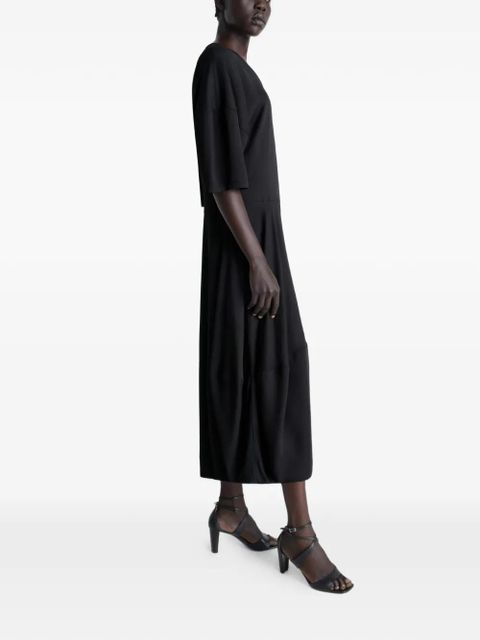 LEMAIRE balloon midi dress - Black