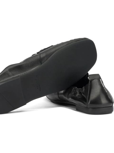 Copenhagen elasticated leather loafers - Black