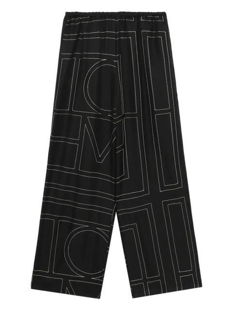 TOTEME monogram geometric trousers - Black - zdjęcie produktu nr 1