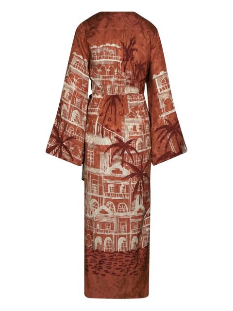 Johanna Ortiz Ollantay printed maxi dress - Red - zdjęcie produktu nr 2