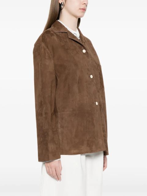 The Row Janine chest-pocket buttoned shirt - Brown