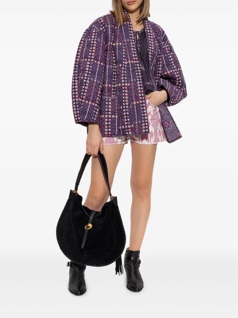 MARANT ÉTOILE abstract-pattern print shorts - Pink