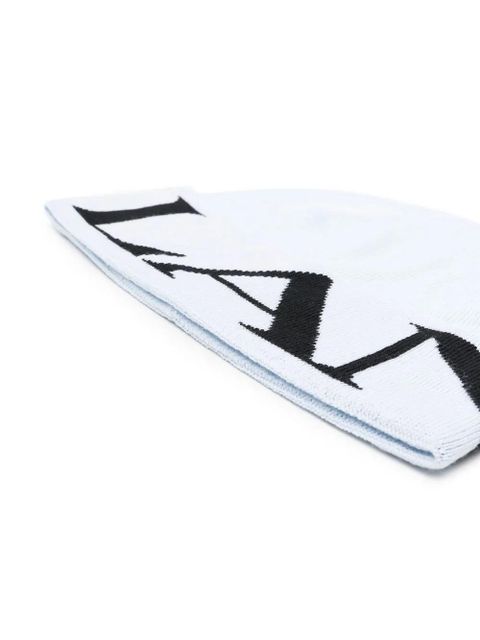 Lanvin intarsia-knit wool beanie - Blue - zdjęcie produktu nr 2