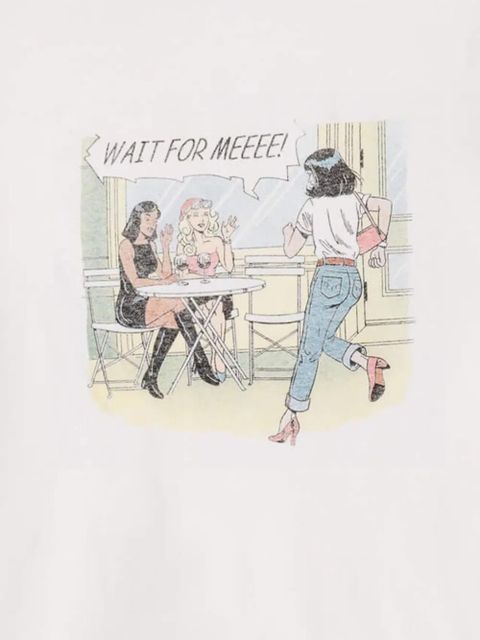 RE/DONE illustration-print T-shirt - White - zdjęcie produktu nr 2