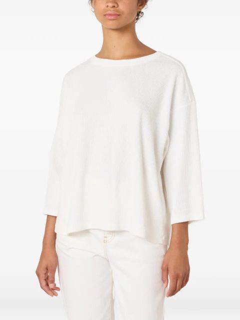 American Vintage Yruki ribbed T-shirt - White - zdjęcie produktu nr 2