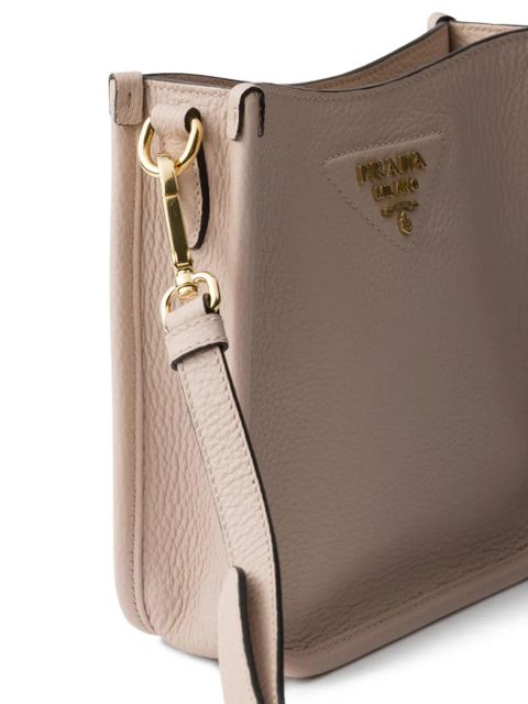 Prada mini leather shoulder bag - Neutrals