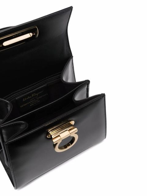 Ferragamo Gancini leather tote bag - Black - zdjęcie produktu nr 2