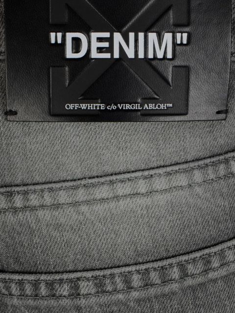 Off-White Meteor cut-out jeans - Grey