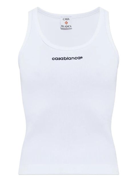 Casablanca logo tank top - White - zdjęcie produktu nr 1