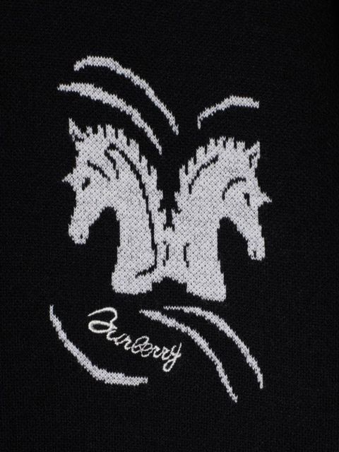 Burberry Mirrored Horse knit jumper - Black - zdjęcie produktu nr 2