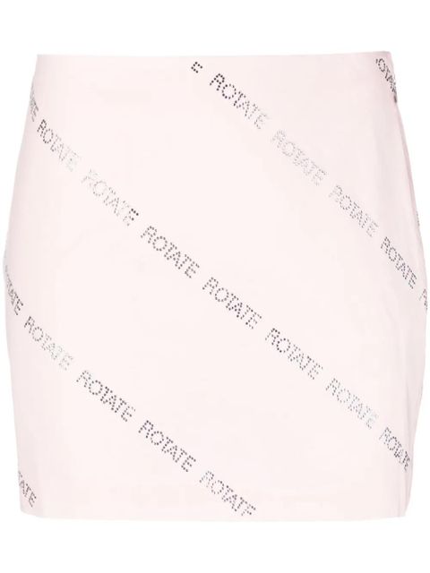 ROTATE BIRGER CHRISTENSEN crystal-embellished miniskirt - Pink - zdjęcie produktu nr 1
