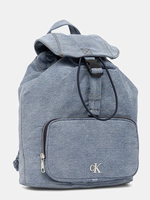 Calvin Klein plecak damski kolor niebieski duży gładki LV04F3216G - zdjęcie produktu nr 2