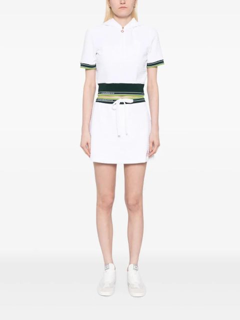 Casablanca velour hooded top - White