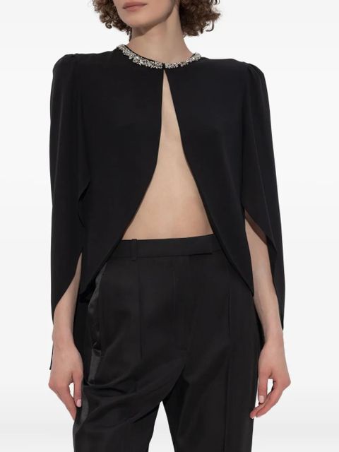 Alexander McQueen silk top - Black - zdjęcie produktu nr 2