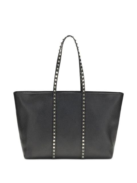 Valentino Garavani medium rockstud-embellished leather tote bag - Black - zdjęcie produktu nr 2