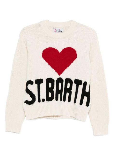MC2 Saint Barth kyla heart knitwear - White - zdjęcie produktu nr 1