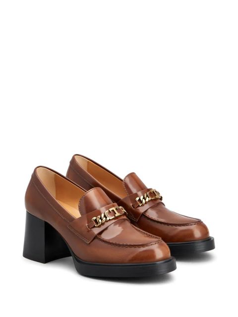 Tod's Gomma 65mm logo-plaque pumps - Brown