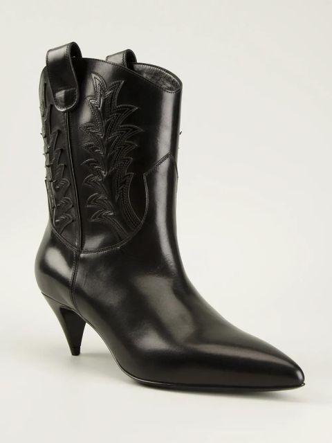 Saint Laurent 60mm Western-style ankle boots - Black - zdjęcie produktu nr 2