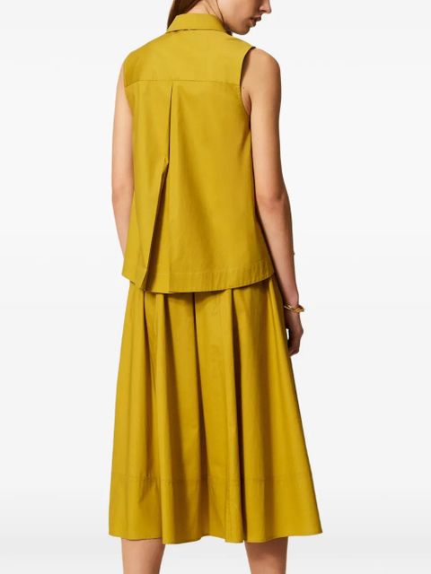 TWINSET buttoned midi skirt - Yellow