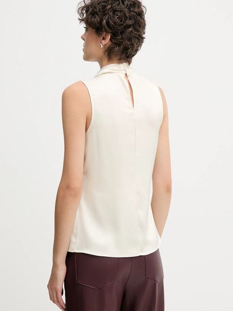 Sandro Ferrone bluzka damska kolor beżowy gładka S22YBFLOGICA