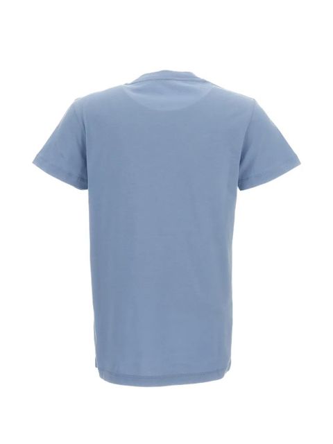 Moncler logo-embroidered T-shirt - Blue - zdjęcie produktu nr 2