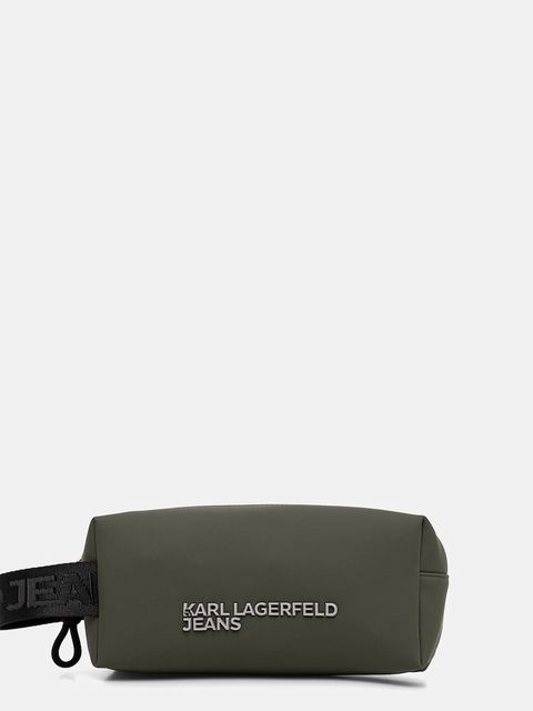 Karl Lagerfeld Jeans kosmetyczka kolor zielony A3M32075 - zdjęcie produktu nr 1