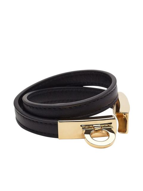 Ferragamo Gancini double twist bracelet - Black
