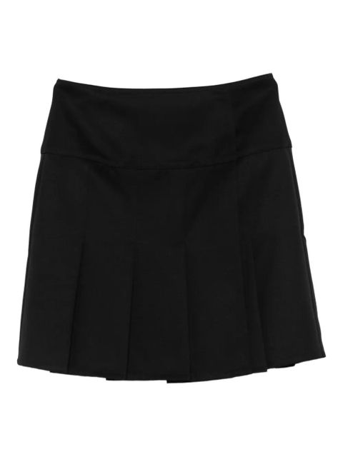 OUR LEGACY Girdle pleated mini skirt - Black
