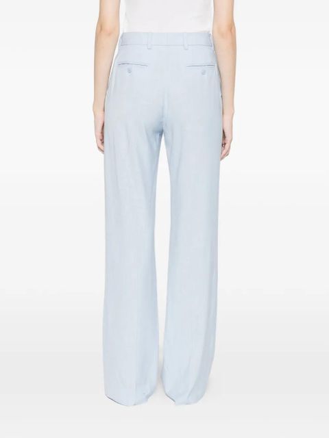 Maje side-pocket straight-leg trousers - Blue