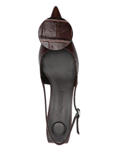 Jacquemus 40mm Les Slingbacks Duelo pumps - Brown