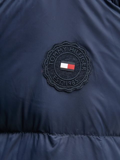 Tommy Hilfiger kurtka puchowa kolor granatowy zimowa WW0WW43581