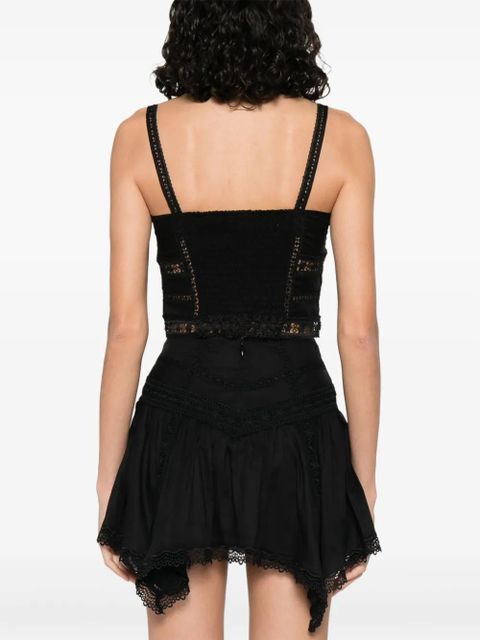 Charo Ruiz Ibiza Breth cropped top - Black - zdjęcie produktu nr 2