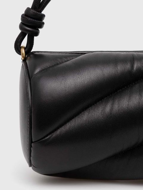 Fiorucci torebka skórzana Black Leather Mella Bag