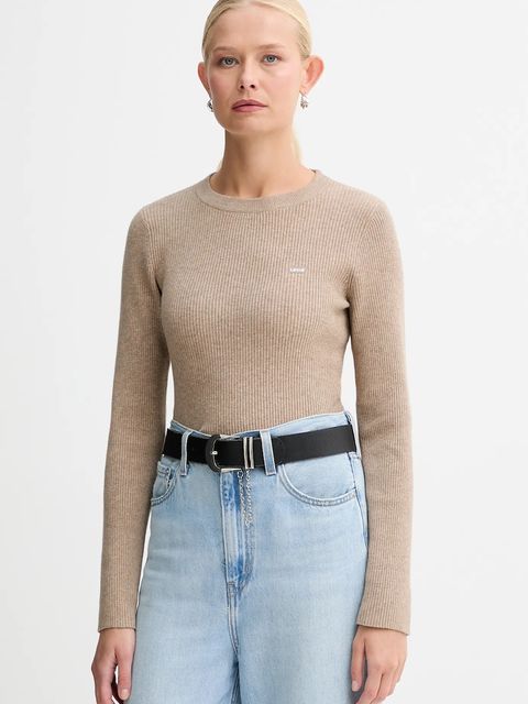 Levi's sweter damski kolor brązowy A0719 - zdjęcie produktu nr 1