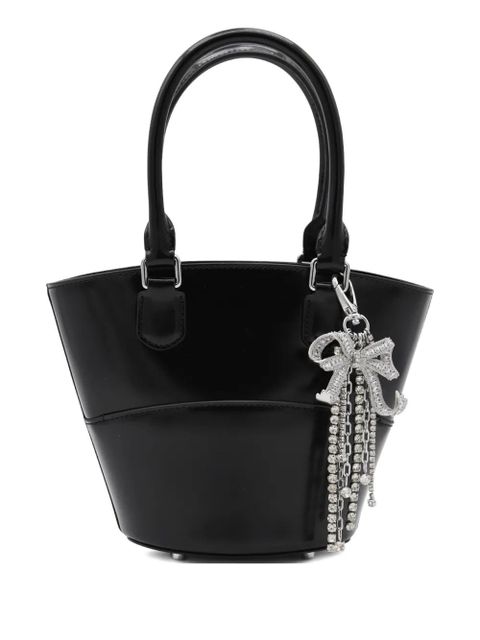 Self-Portrait patent bucket bag - Black - zdjęcie produktu nr 1