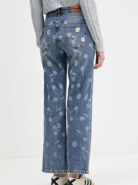 Desigual jeansy DAISYS damskie high waist 25WWDD16