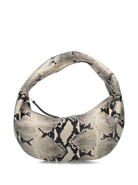 KHAITE medium Olivia snakeskin-pattern shoulder bag - Neutrals - zdjęcie produktu nr 1