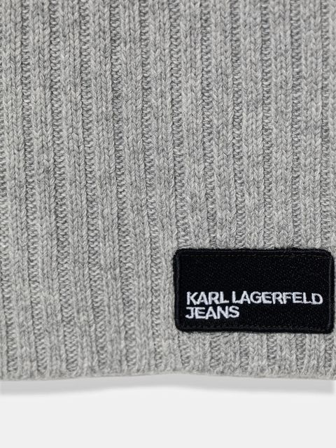 Karl Lagerfeld Jeans szalik z domieszką wełny - zdjęcie produktu nr 2