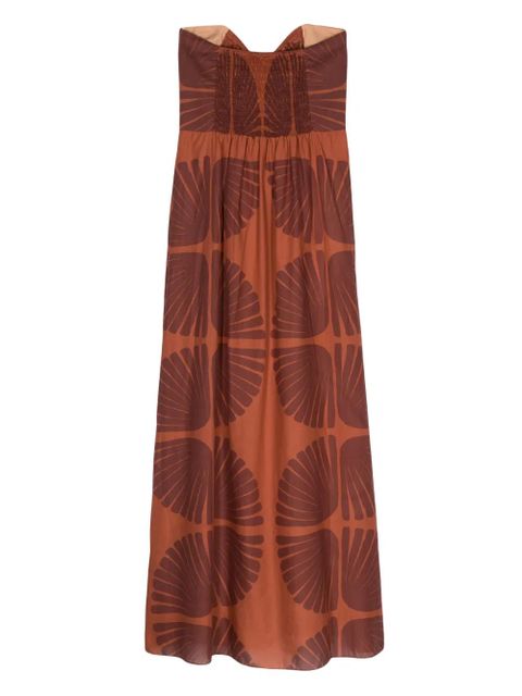 Johanna Ortiz Mother Of All Waters maxi dress - Brown - zdjęcie produktu nr 2