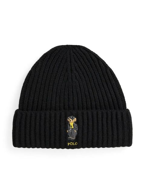Polo Ralph Lauren czapka wełniana kolor czarny 455P04659 - zdjęcie produktu nr 1