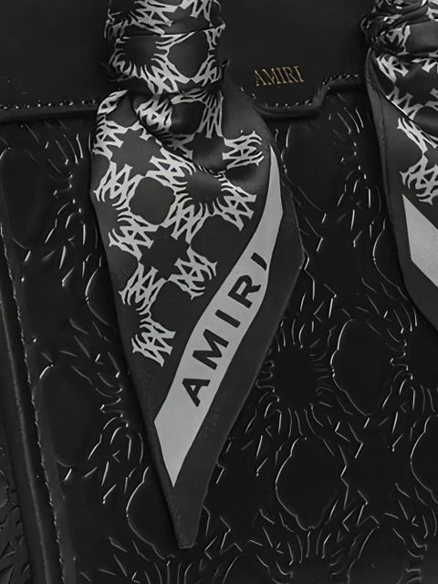 AMIRI Ma Quad Micro Triangle embossed tote bag - Black