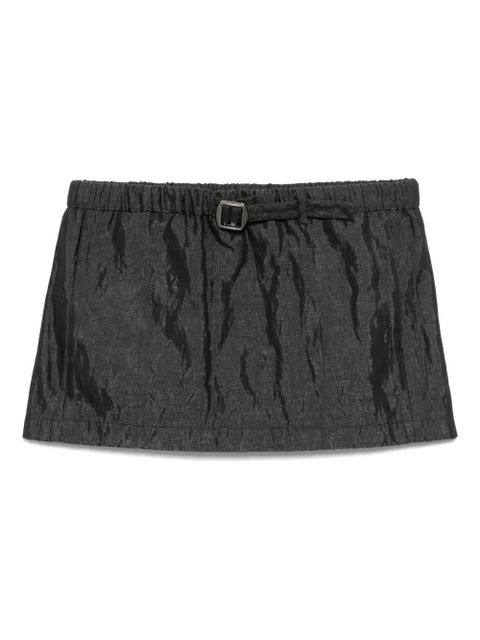 Christopher Esber crushed belted mini skirt - Black - zdjęcie produktu nr 1