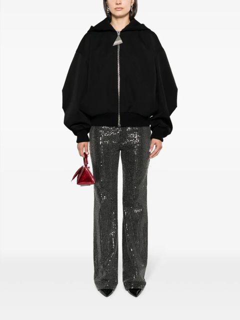 The Attico hooded bomber jacket - Black - zdjęcie produktu nr 2