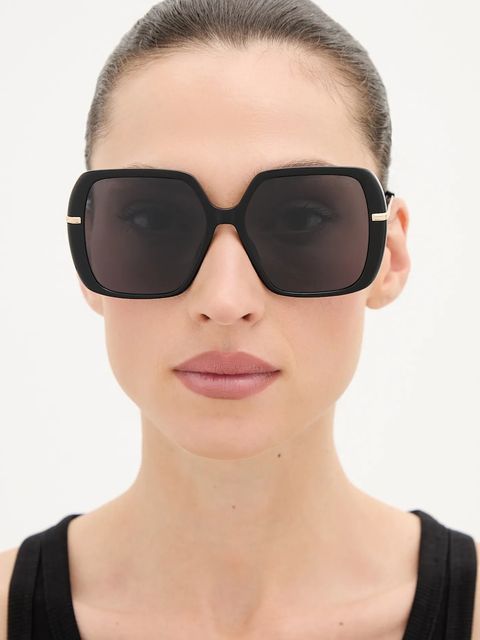 BOSS okulary przeciwsłoneczne damskie kolor czarny BOSS 1782/S