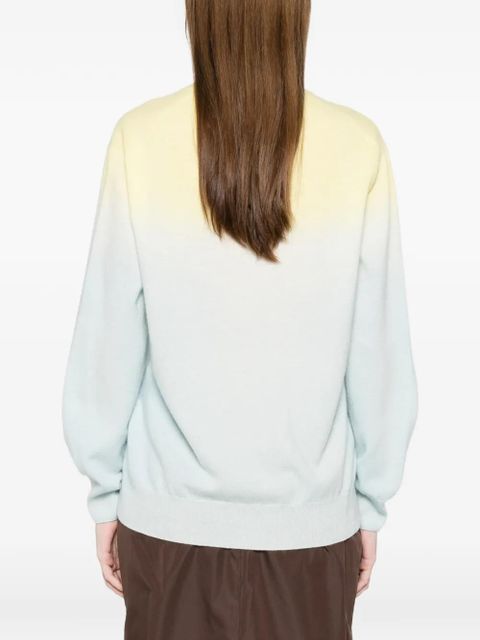 Jil Sander buttoned gradient cardigan - Blue